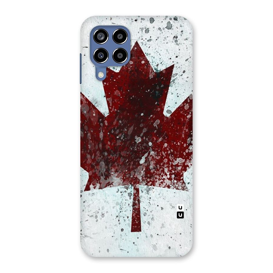 Red Maple Snow Back Case for Galaxy M53 5G