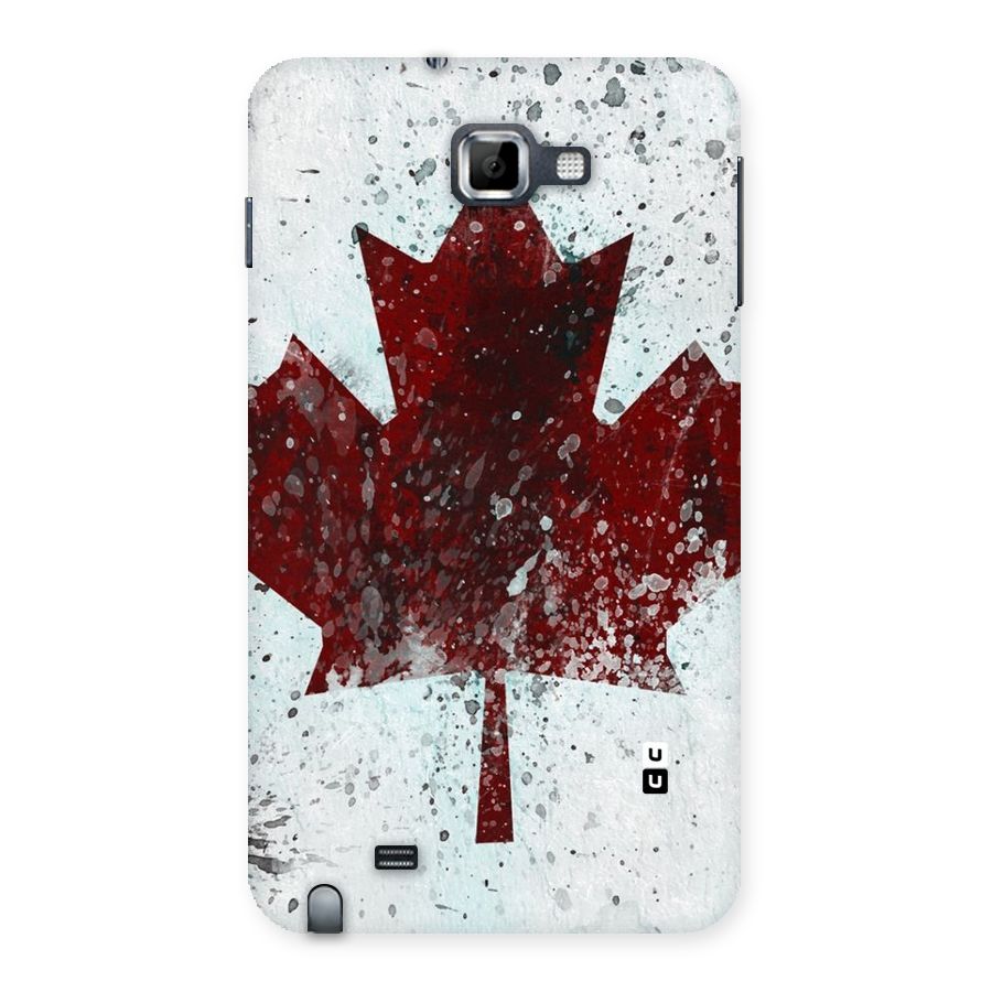 Red Maple Snow Back Case for Galaxy Note