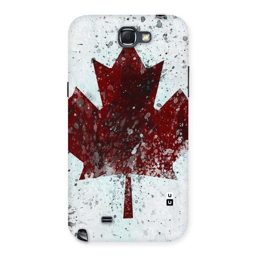 Red Maple Snow Back Case for Galaxy Note 2