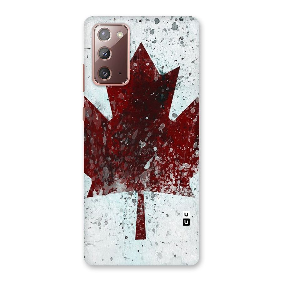 Red Maple Snow Back Case for Galaxy Note 20