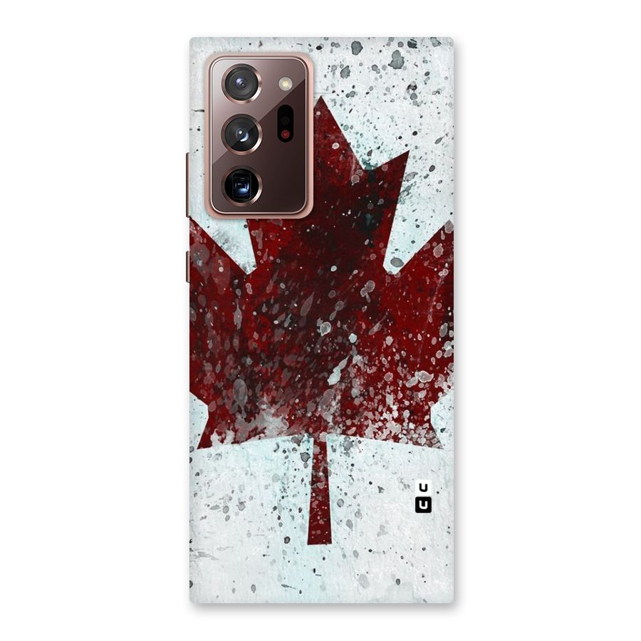 Red Maple Snow Back Case for Galaxy Note 20 Ultra