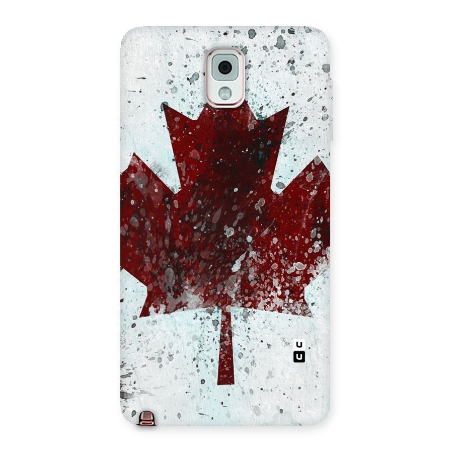 Red Maple Snow Back Case for Galaxy Note 3