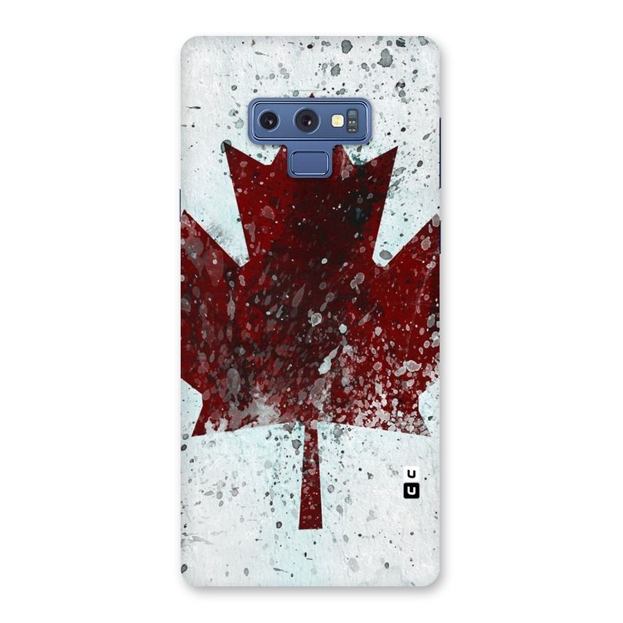 Red Maple Snow Back Case for Galaxy Note 9