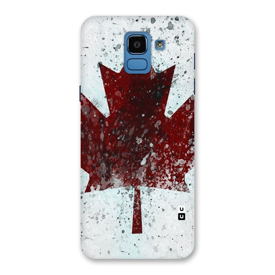 Red Maple Snow Back Case for Galaxy On6
