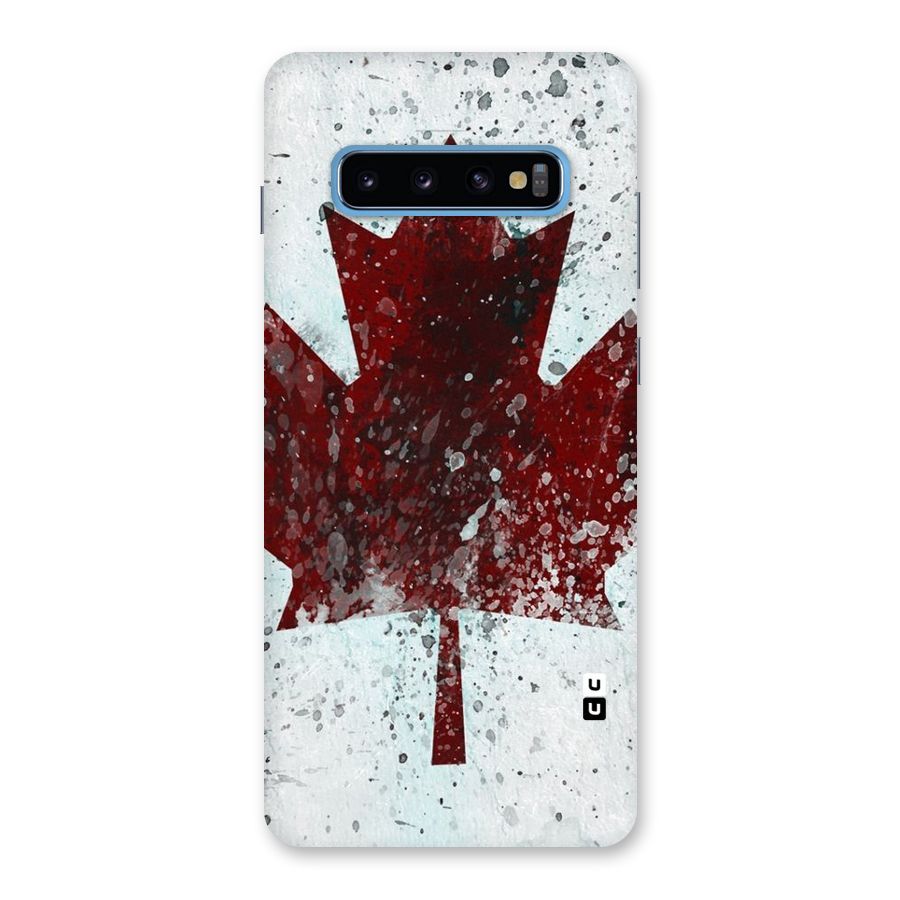 Red Maple Snow Back Case for Galaxy S10 Plus