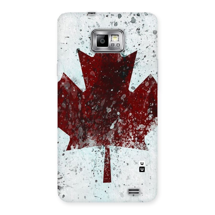Red Maple Snow Back Case for Galaxy S2