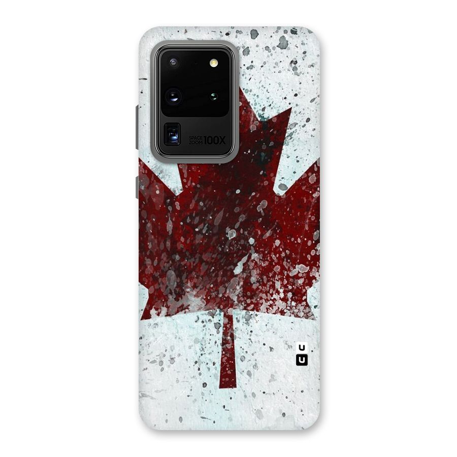 Red Maple Snow Back Case for Galaxy S20 Ultra
