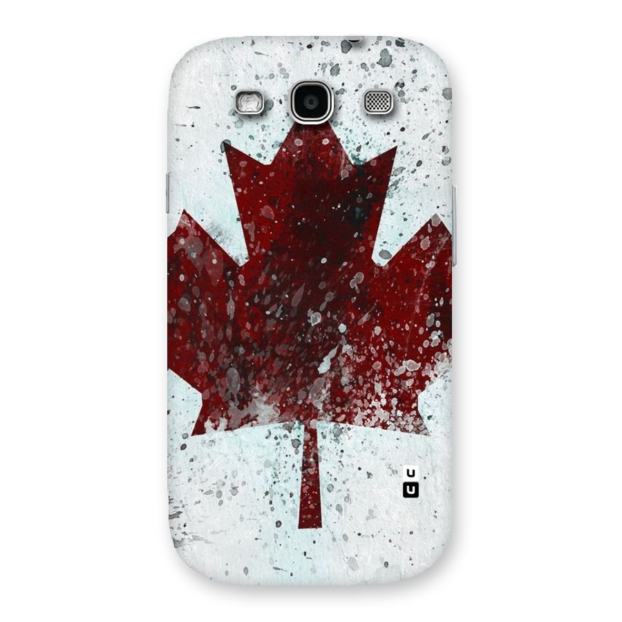 Red Maple Snow Back Case for Galaxy S3