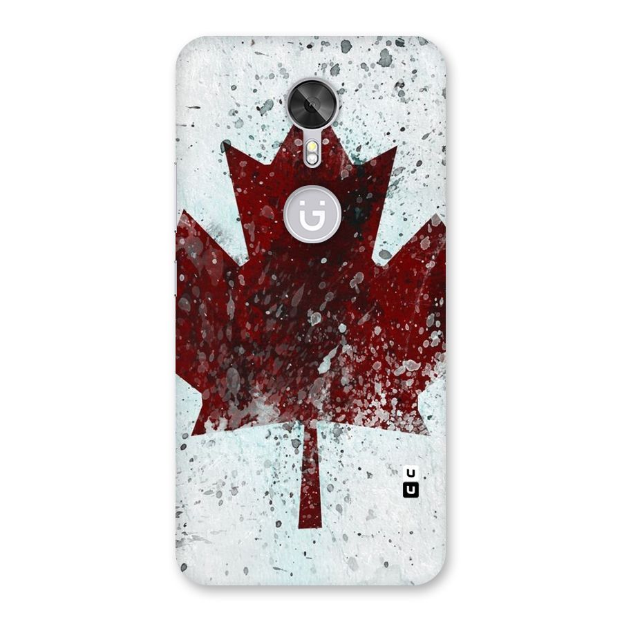 Red Maple Snow Back Case for Gionee A1
