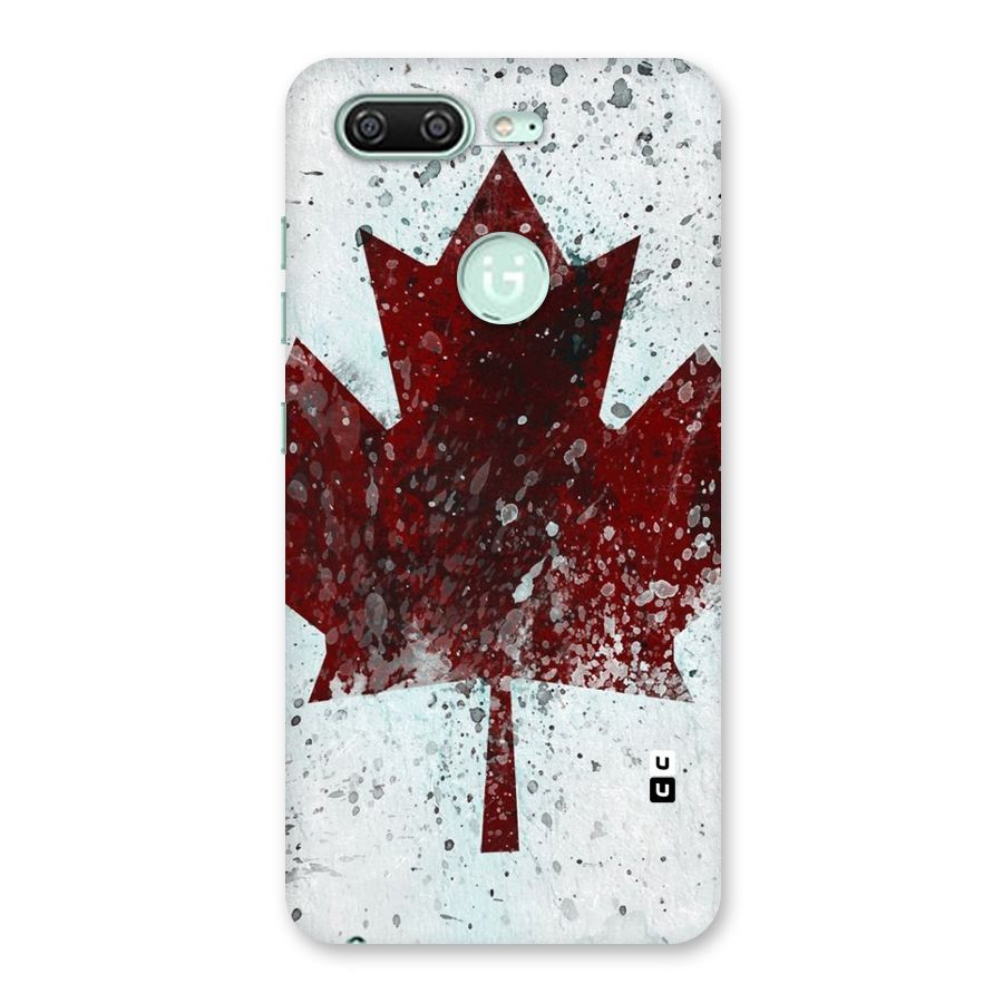 Red Maple Snow Back Case for Gionee S10