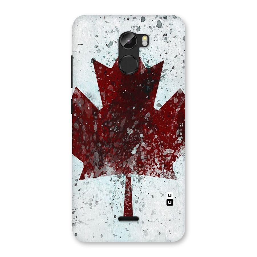 Red Maple Snow Back Case for Gionee X1