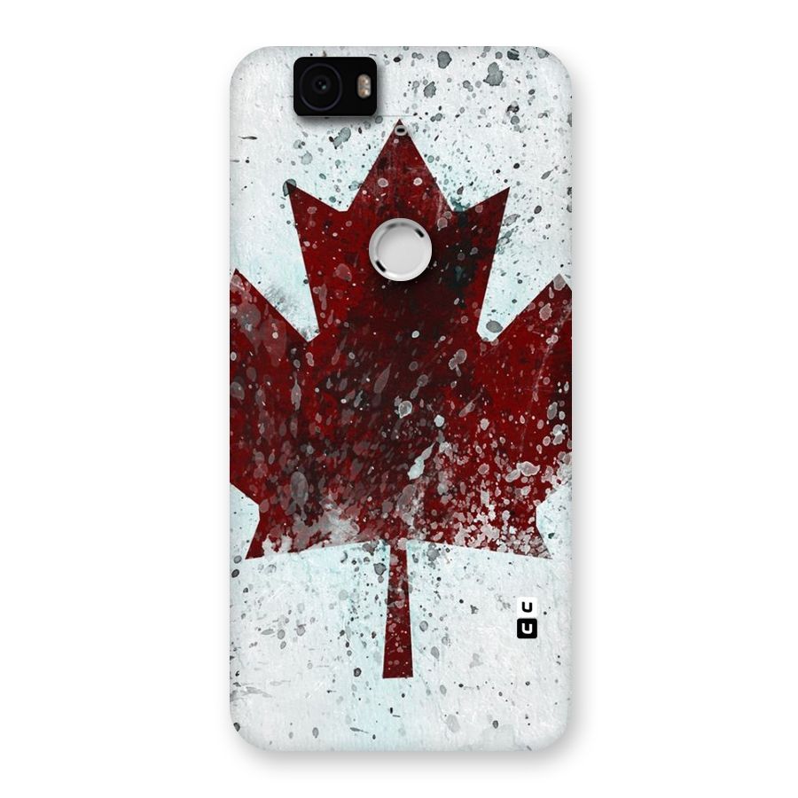 Red Maple Snow Back Case for Google Nexus-6P