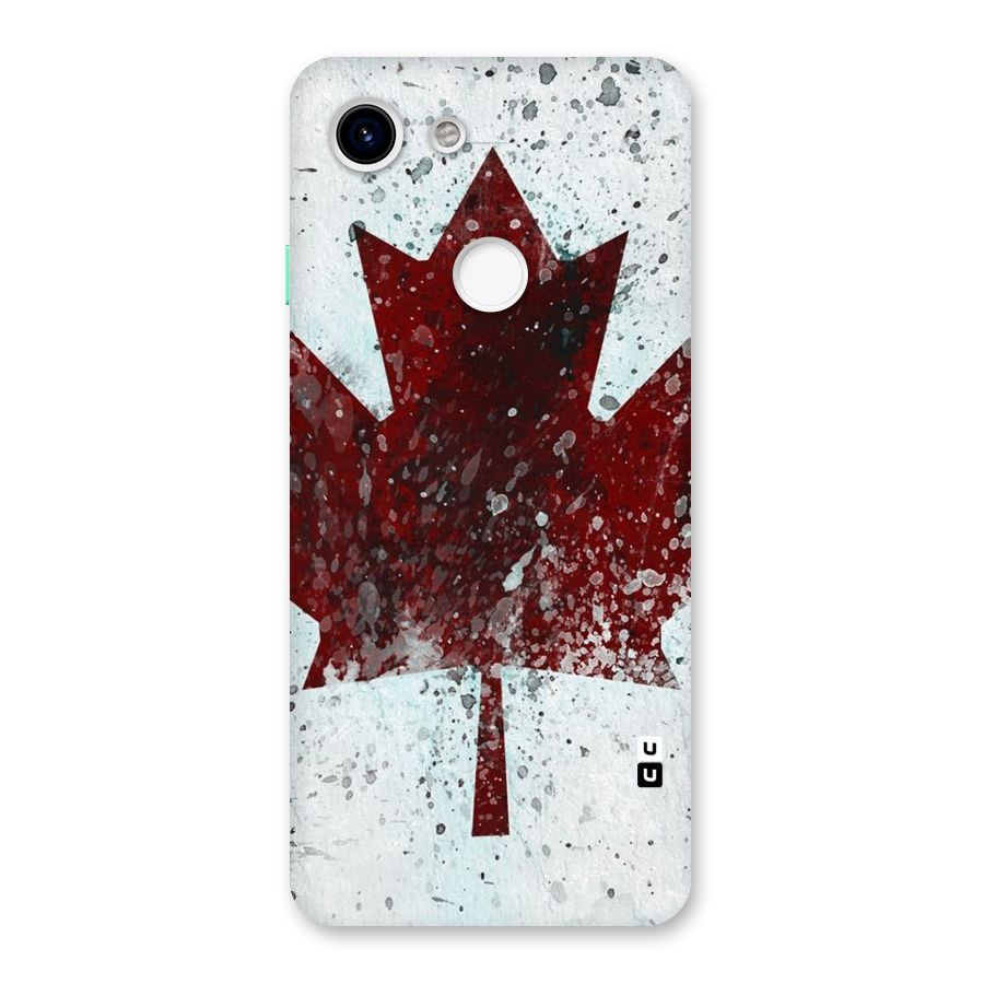 Red Maple Snow Back Case for Google Pixel 3