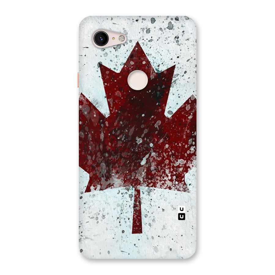 Red Maple Snow Back Case for Google Pixel 3 XL
