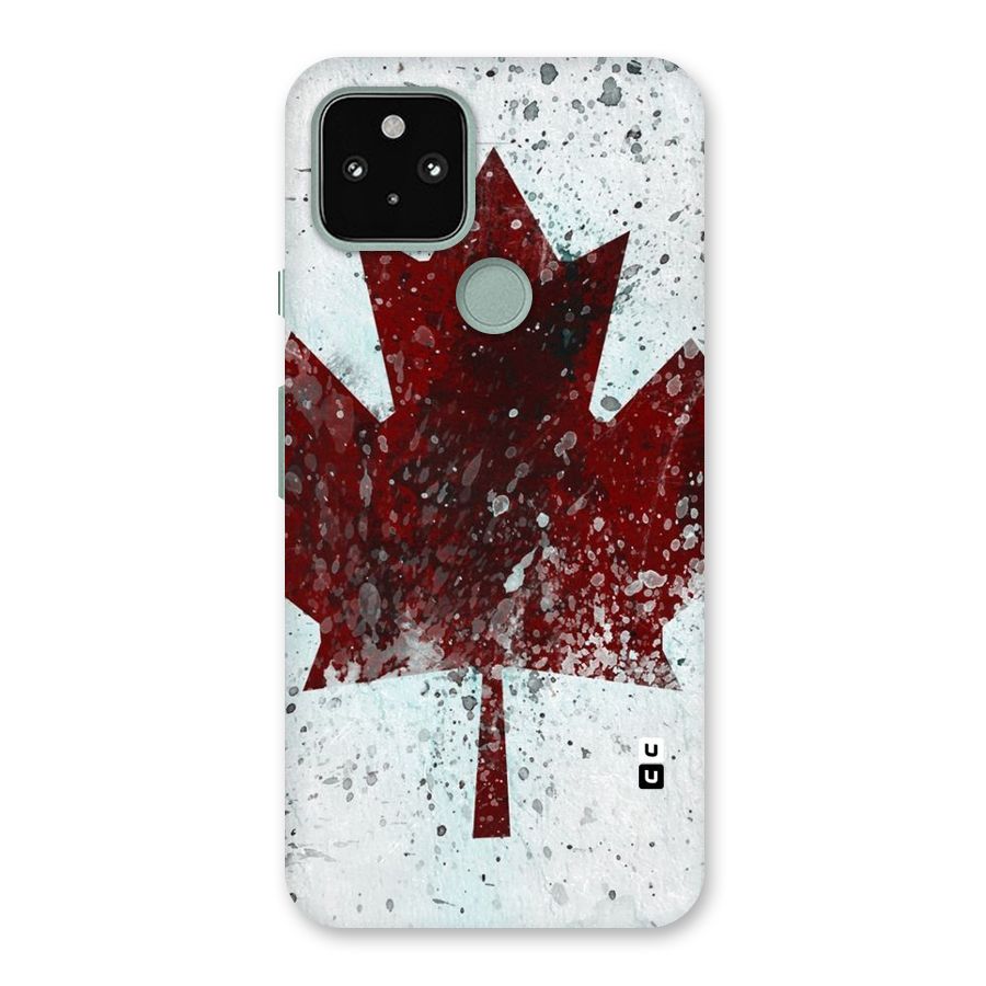 Red Maple Snow Back Case for Google Pixel 5