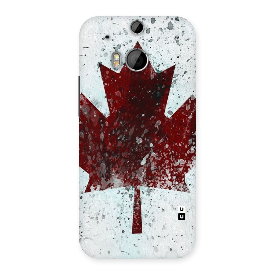 Red Maple Snow Back Case for HTC One M8