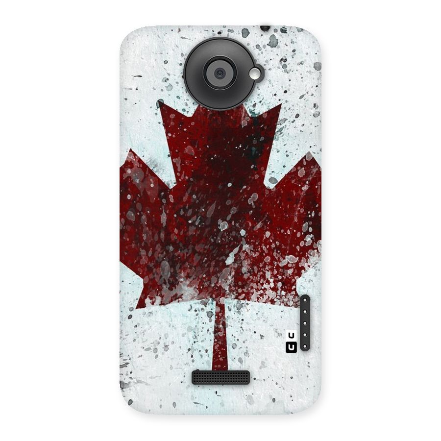Red Maple Snow Back Case for HTC One X