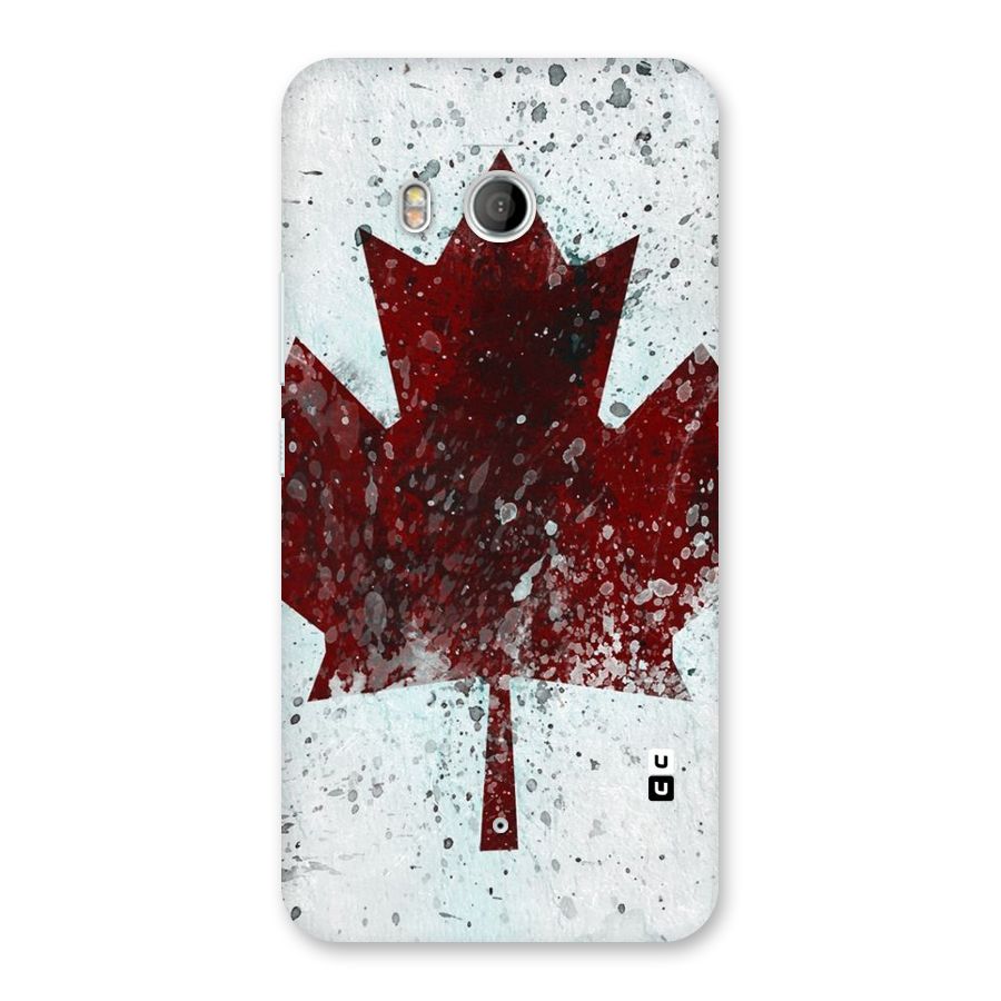 Red Maple Snow Back Case for HTC U11