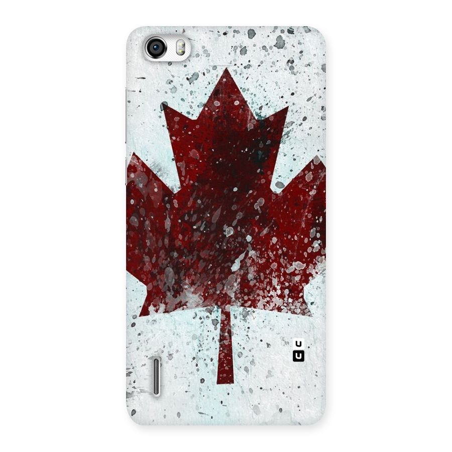 Red Maple Snow Back Case for Honor 6