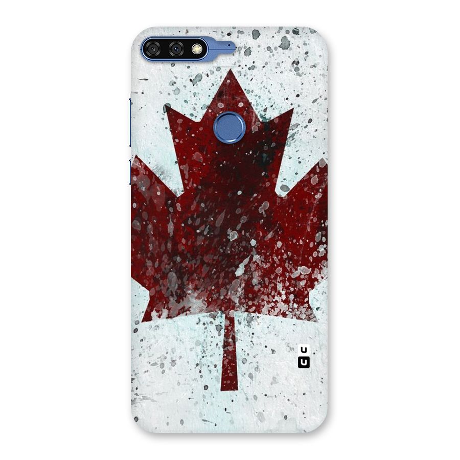 Red Maple Snow Back Case for Honor 7C