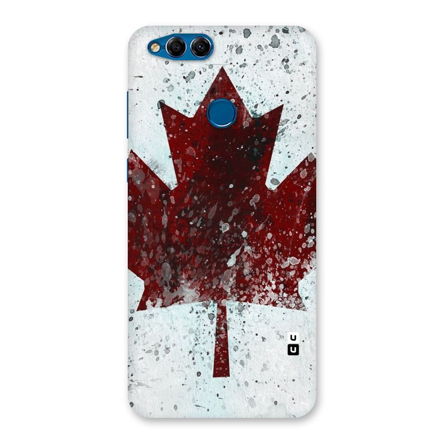 Red Maple Snow Back Case for Honor 7X