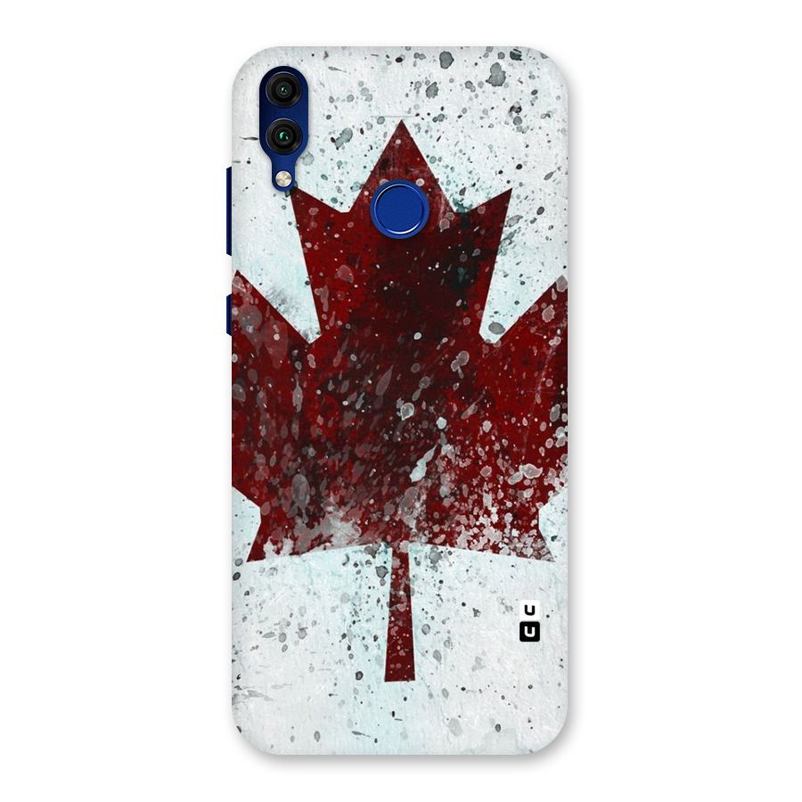 Red Maple Snow Back Case for Honor 8C