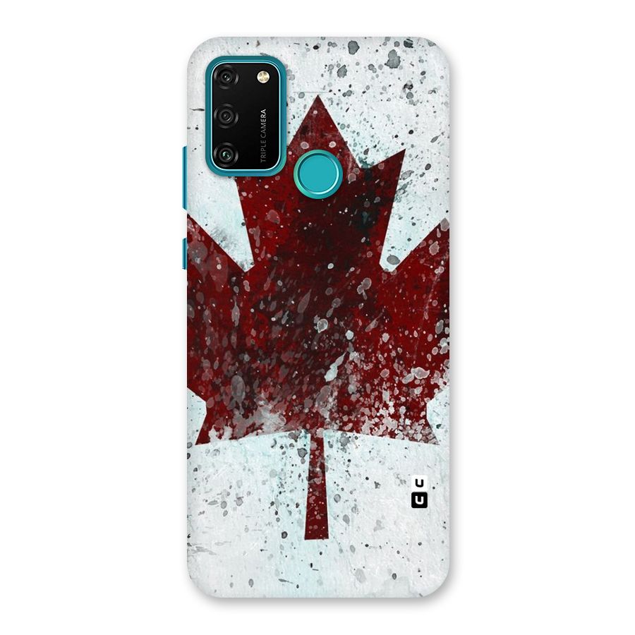 Red Maple Snow Back Case for Honor 9A