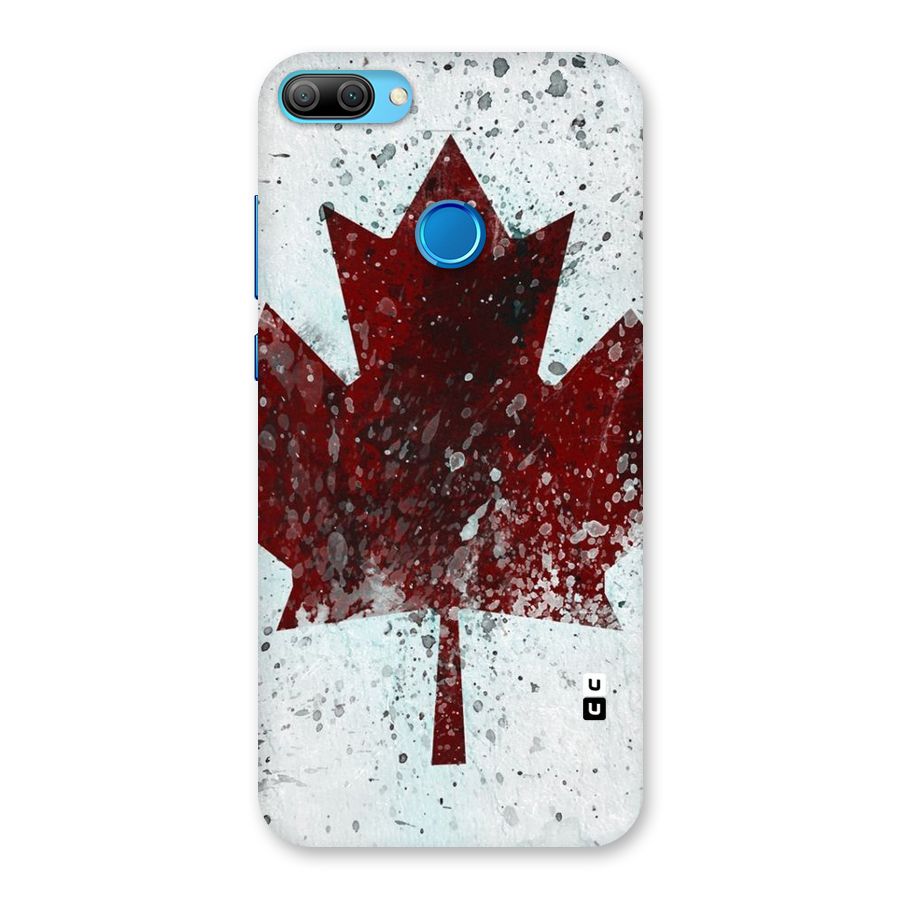 Red Maple Snow Back Case for Honor 9N