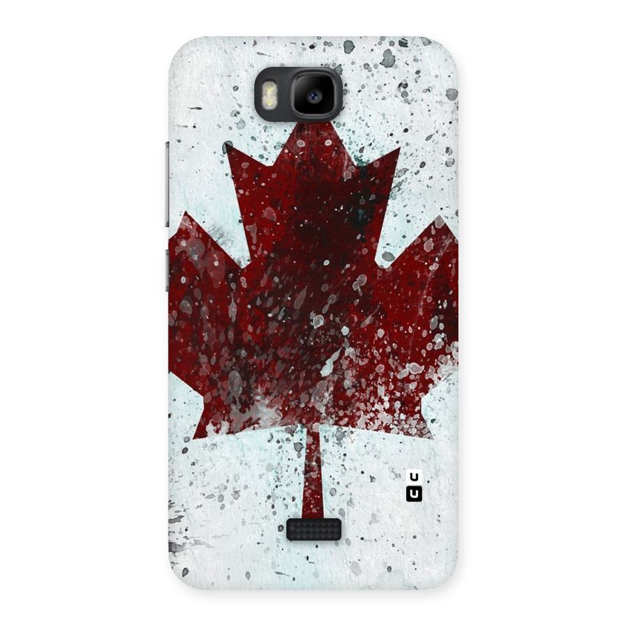 Red Maple Snow Back Case for Honor Bee