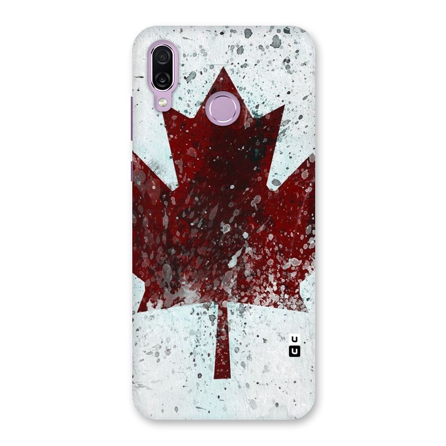 Red Maple Snow Back Case for Honor Play