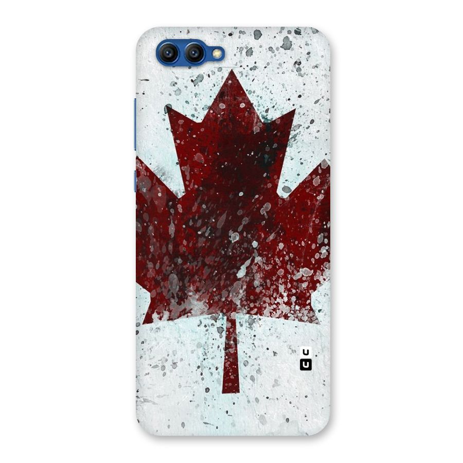 Red Maple Snow Back Case for Honor View 10