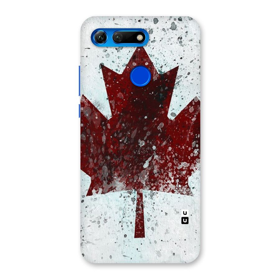 Red Maple Snow Back Case for Honor View 20