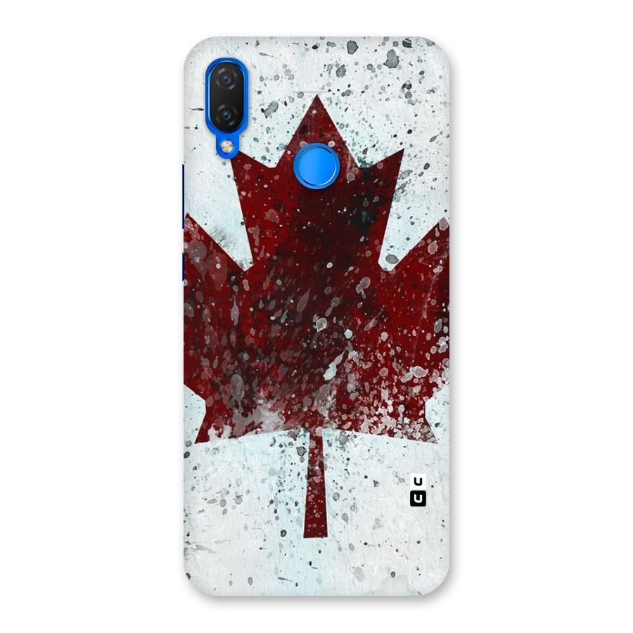 Red Maple Snow Back Case for Huawei P Smart+