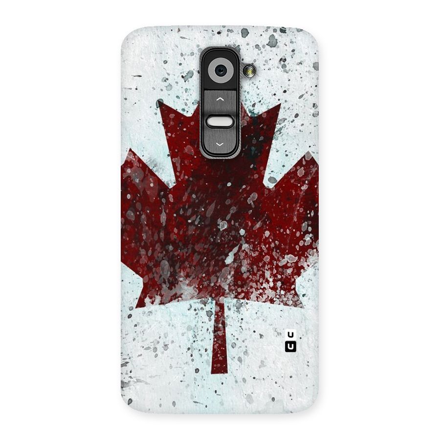 Red Maple Snow Back Case for LG G2