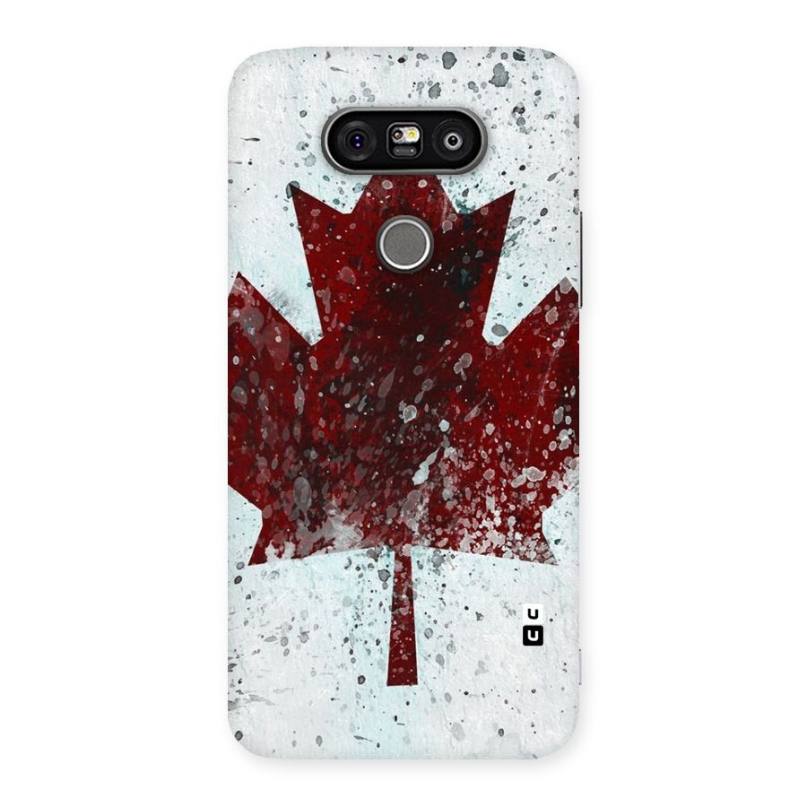 Red Maple Snow Back Case for LG G5