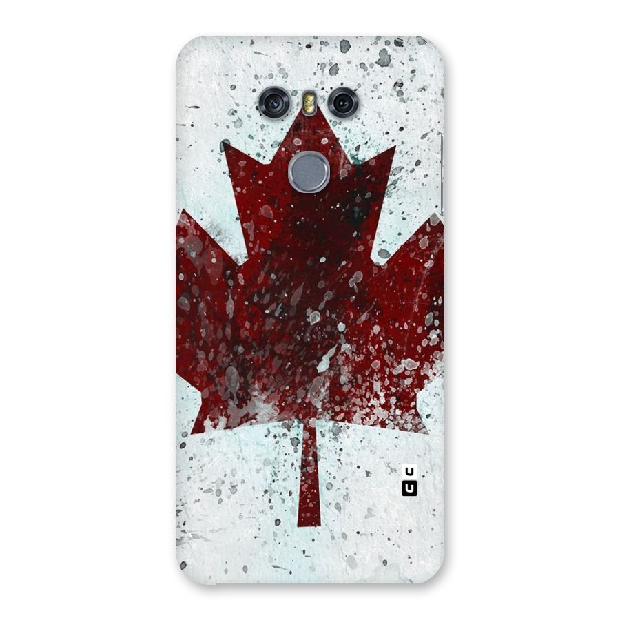 Red Maple Snow Back Case for LG G6