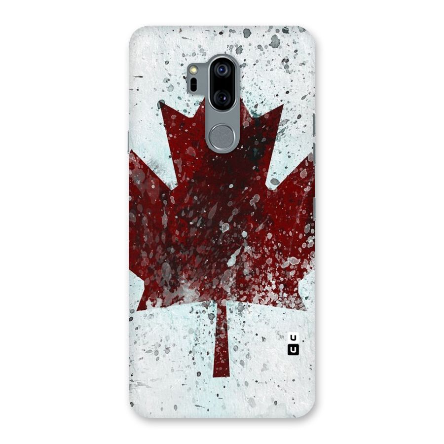 Red Maple Snow Back Case for LG G7