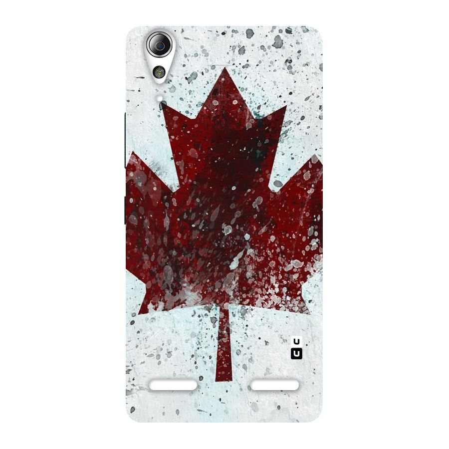 Red Maple Snow Back Case for Lenovo A6000