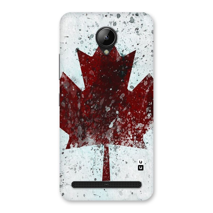 Red Maple Snow Back Case for Lenovo C2
