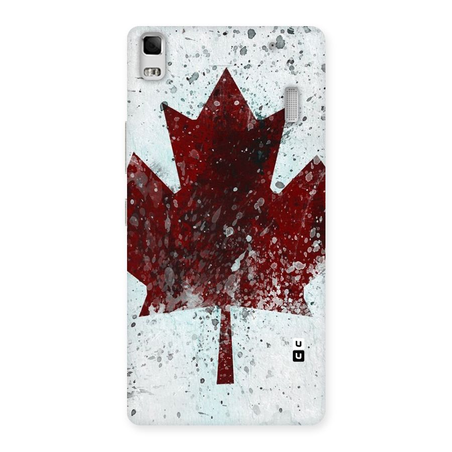 Red Maple Snow Back Case for Lenovo K3 Note