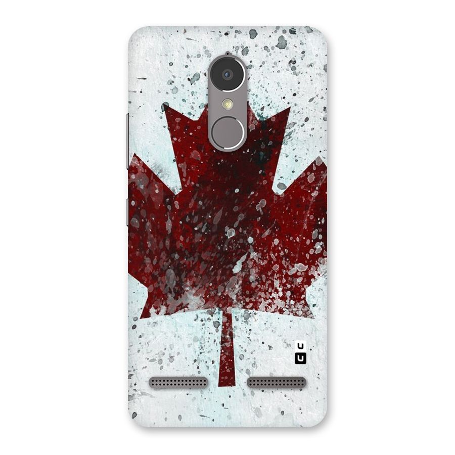 Red Maple Snow Back Case for Lenovo K6