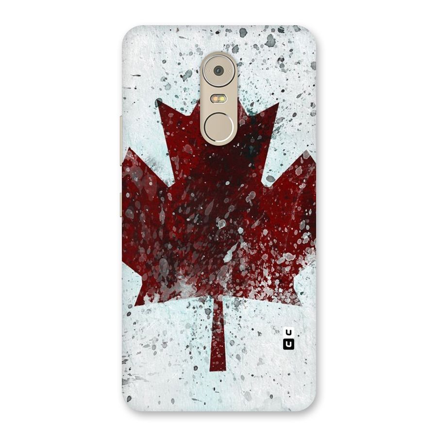 Red Maple Snow Back Case for Lenovo K6 Note