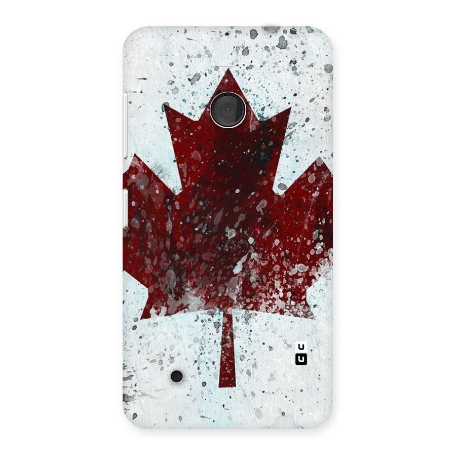 Red Maple Snow Back Case for Lumia 530