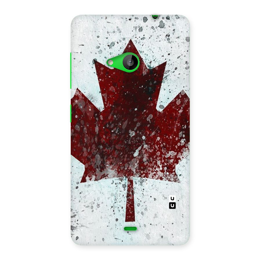 Red Maple Snow Back Case for Lumia 535