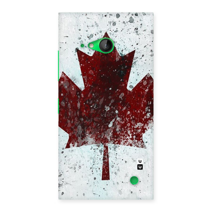 Red Maple Snow Back Case for Lumia 730