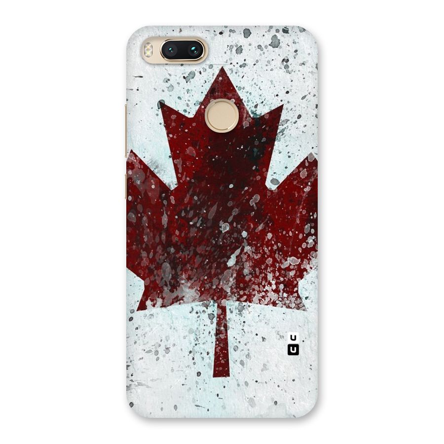 Red Maple Snow Back Case for Mi A1