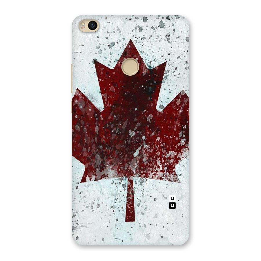 Red Maple Snow Back Case for Mi Max 2