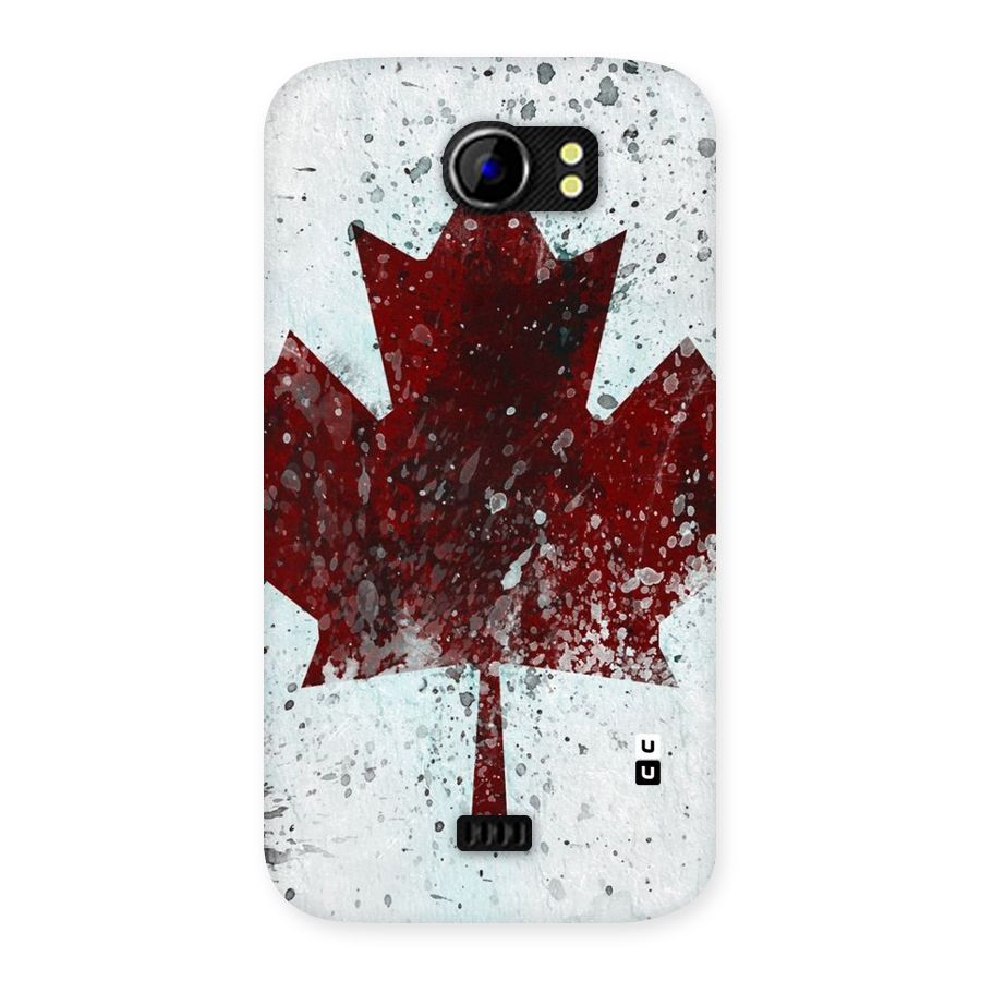 Red Maple Snow Back Case for Micromax Canvas 2 A110