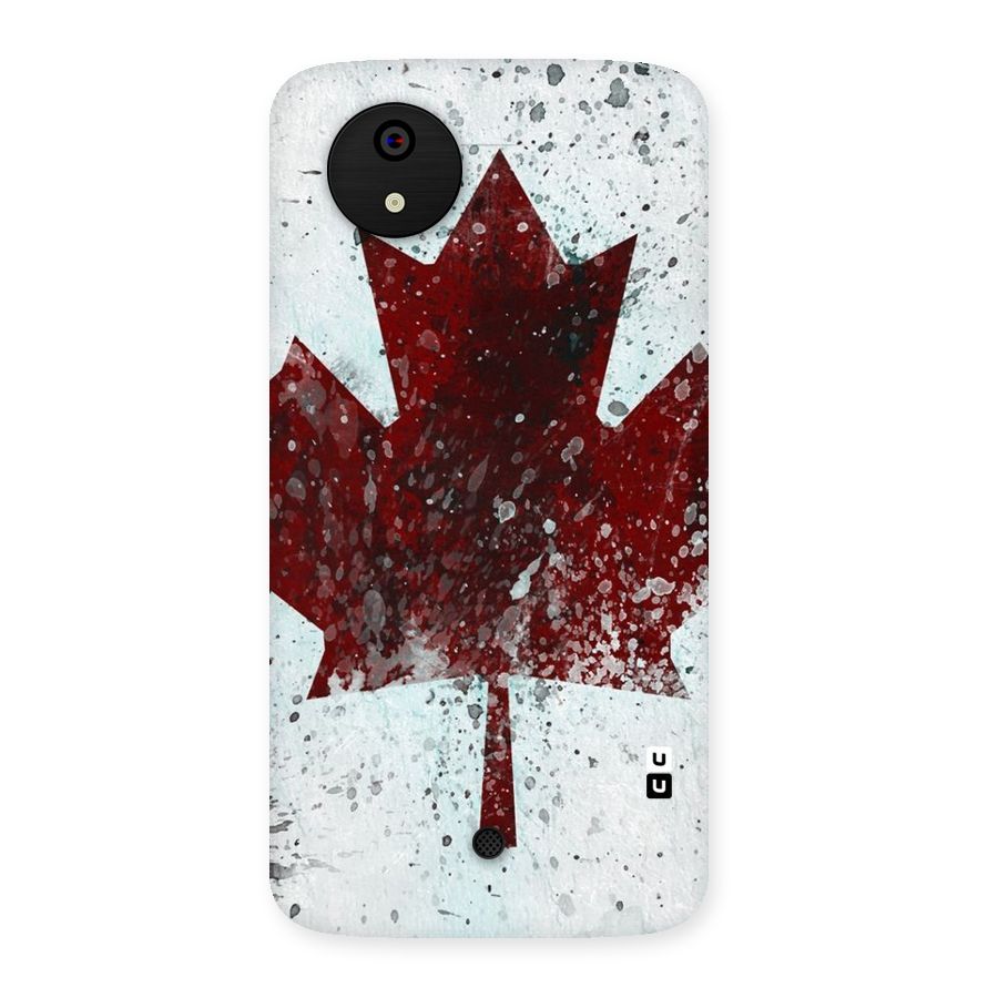Red Maple Snow Back Case for Micromax Canvas A1