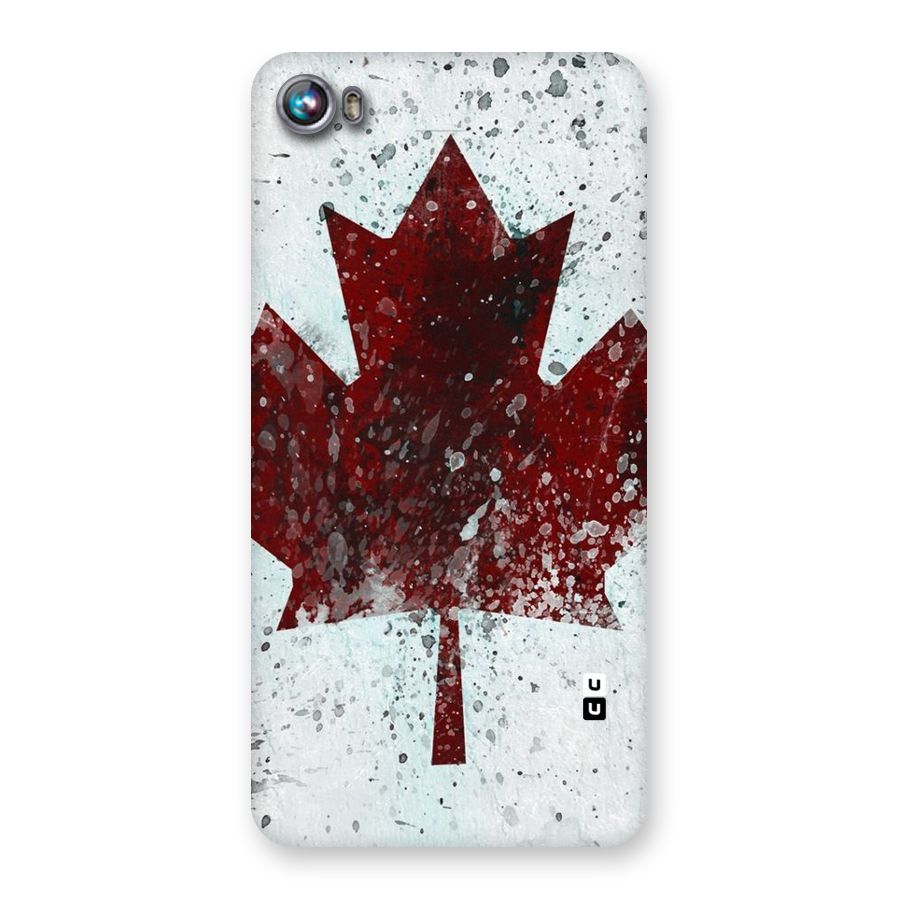 Red Maple Snow Back Case for Micromax Canvas Fire 4 A107